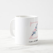 SOFT BLUSH BLUE FLORAL ALPHABETS NAME BRIEF Z KOFFIEMOK (Voorkant links)