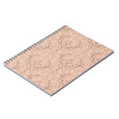 Soft Blush Botanical Vine Pattern Notitieboek (Linkerzijde)
