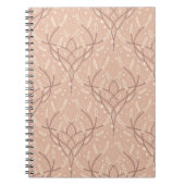 Soft Blush Botanical Vine Pattern Notitieboek (Voorkant)