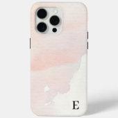 Soft Blush Elegant Waterverf iPhone Case (Achterkant)