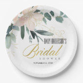 SOFT BLUSH FLORAL BUNCH WATERVERF VRIJGEZELLENFEES PAPIEREN BORDJE (Voorkant)