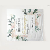 SOFT BLUSH FLORAL ELK JAAR JUBILEUM WELKOM WANDKLEED (Voorkant (horizontaal))