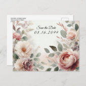 Soft Blush Floral Peony en Roos Serenade Feestdagenkaart (Voorkant / Achterkant)