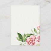 Soft Blush Floral Peony raadt hoeveel Kisses Kaart (Achterkant)