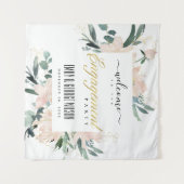 SOFT BLUSH FLORAL WATERVERF VERLOVING WELKOM WANDKLEED (Voorkant (horizontaal))
