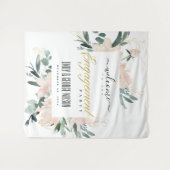 SOFT BLUSH FLORAL WATERVERF VERLOVING WELKOM WANDKLEED (Voorkant (horizontaal))