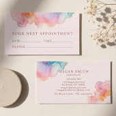 Soft Blush Ink Modern Appointment Card Afsprakenkaartje