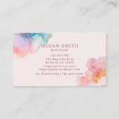 Soft Blush Ink Modern Appointment Card Afsprakenkaartje (Achterkant)