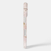 Soft Blush Pink & Liquid Gold Marble Case | iPhone (Achterkant / Rechts)