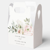 Soft Blush Pink Peonies Eucalyptus Foliage Weddens Bedankdoosjes (Geopend)