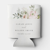 Soft Blush Pink Peonies Eucalyptus Foliage Weddens Blikjeskoeler (Achterkant)