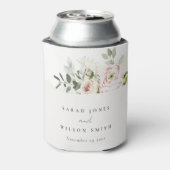 Soft Blush Pink Peonies Eucalyptus Foliage Weddens Blikjeskoeler (Blikje Achterkant)