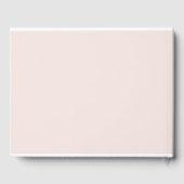 SOFT BLUSH PINK ROSE FLORAL FIRST HOLY COMMUNION GASTENBOEK (Achterkant)