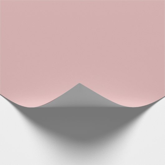 Soft Blush Pink Solid Cadeaupapier (Hoek)