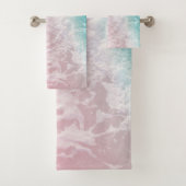 Soft Blush Pink Turkooise Ocean Dream #1 #water Bad Handdoek (Insitu)