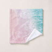 Soft Blush Pink Turkooise Ocean Dream #1 #water  Bad Handdoek (Wasdoekje)
