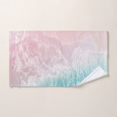 Soft Blush Pink Turkooise Ocean Dream #1 #water  Bad Handdoek (Handdoek)