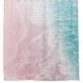 Soft Blush Pink Turkooise Ocean Dream #1 #water  Douchegordijn (Voorkant)