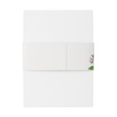 SOFT BLUSH PINK WATERVERF FLORAL MONOGRAM UITNODIGINGEN WIKKEL (Achterkant Voorbeeld)