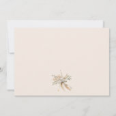 Soft Blush Roos Bloemen Bruidsjurk Vrijgezellenfee Notitiekaartje (Achterkant)