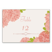 Soft Blush Roos Dahlia Wedding Kaart (Voorkant)