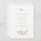 SOFT BLUSH ROOS PINK CALLIGRAPHY MERRILY MARRILY FEESTDAGENKAART (Voorkant)