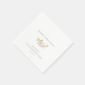 SOFT BLUSH ROOS PINK CALLIGRAPHY MERRY CHRISTMAS SERVET (Hoek)