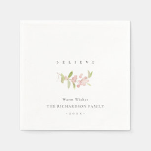 SOFT BLUSH ROOS PINK MINIMAAL CALLIGRAPHY GELOOFT SERVET