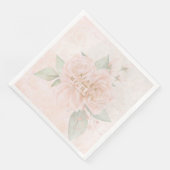 Soft Blush Rozen V2 ID828 Paper Dinner Napkins Servet (Hoek)