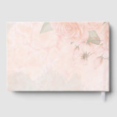 Soft Blush Rozen Wedding ID828 Guest Book Gastenboek (Achterkant)
