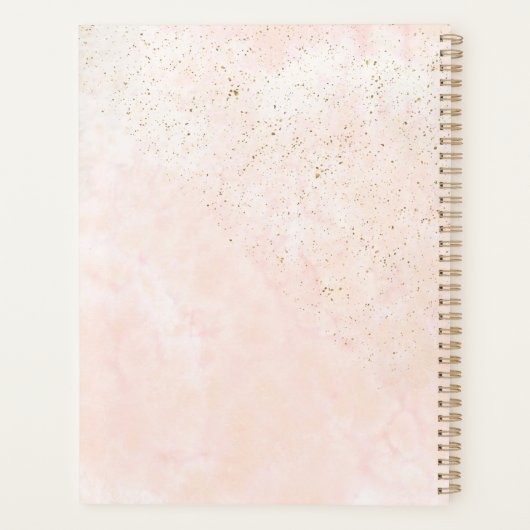 Soft Blush Rozen Wedding ID828 Planner (Achterkant)