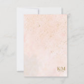 Soft Blush Rozen Wedding ID828 RSVP Kaartje (Achterkant)