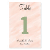 Soft Blush Sage Green Waterverf Kaart (Voorkant)