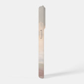 Soft Blush Sky Abstract – Gentle Pastel Clouds iPhone Hoesje (Rechterkant)
