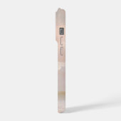 Soft Blush Sky Abstract – Gentle Pastel Clouds iPhone Hoesje (Linkerkant)