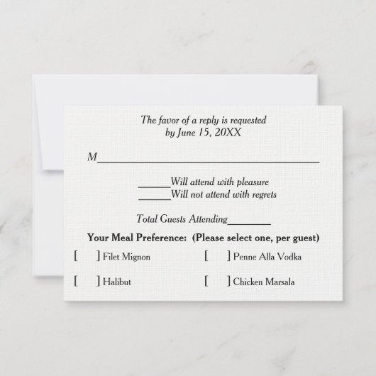 Soft Blush Watercolor Sage Green RSVP (Achterkant)