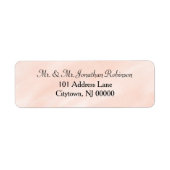 Soft Blush Wedding Watercolor  Etiket (Voorkant)