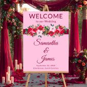 Soft Blush Welkom voor romantische recepties Acryl Bord