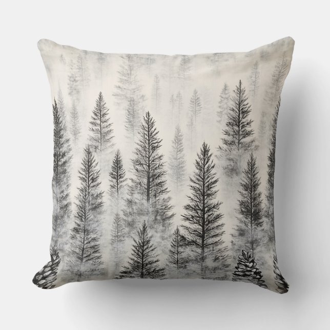 Soft Blush Winter Wonderland Kussen (Voorkant)