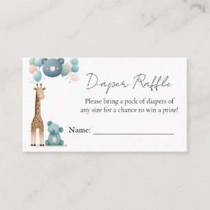 Soft Boho Beer Blue Cub Welkom Baby Boy Shower Informatiekaartje