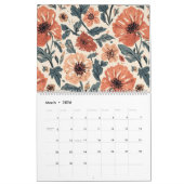 Soft Boho Floral 18-Month Wall Calendar Kalender (Mar 2026)