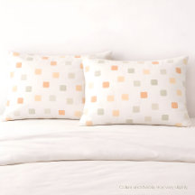 Soft Boho Grid Pattern Pillowcase