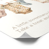 Soft Boho Neutral Baby Clothes Babies are Sweet Poster (Hoek)
