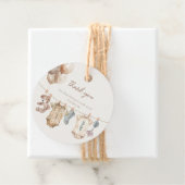 Soft Boho Neutral Baby Clothes Baby shower Bedankjes Labels (In situ)