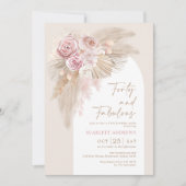 Soft Boho Pampas Grass Dried Flower 40th Birthday Kaart (Voorkant)