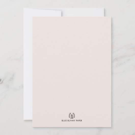 Soft Boho Pampas Grass Dried Flower 40th Birthday Kaart (Achterkant)