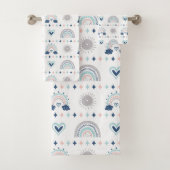 Soft Boho Towels Pastel Rainbow Kids Birthday Bad Handdoek (Insitu)