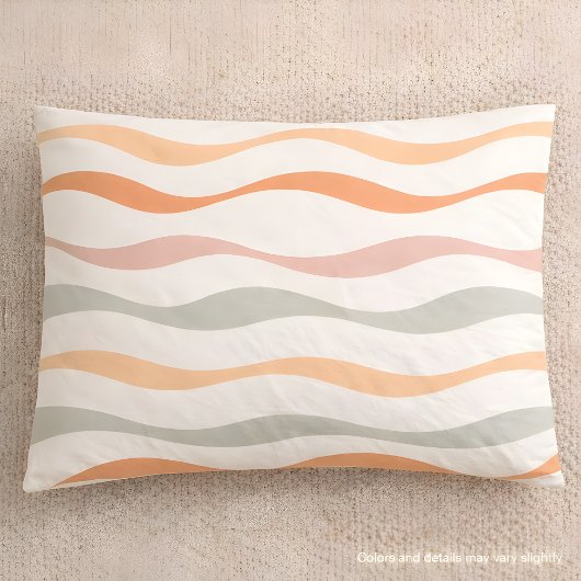 Soft Boho Wave Stripe Pattern Kussensloop