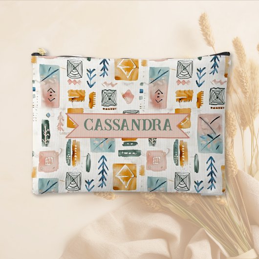 Soft Boho Webs en Pijlen Patroon Etui
