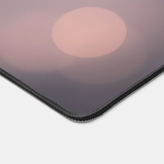 Soft Bokeh Glow Desk Mat – Esthetisch Roze & Perzi (Hoek)